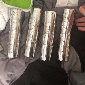 Mercury votives and battery operated candles